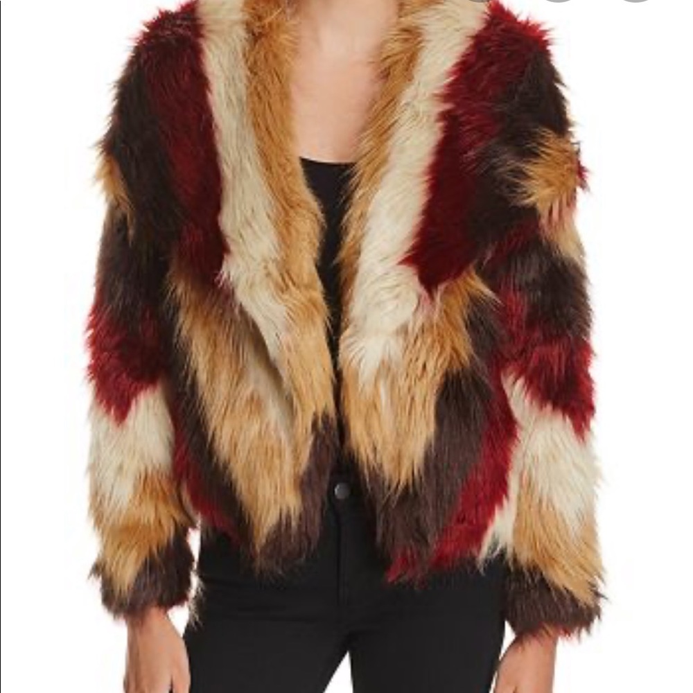Faux fur coat